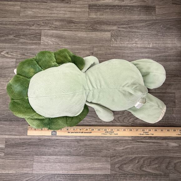 Kellytoy Triceratops Dinosaur Plush Stuffed Animal Green White Horns Cute Toy - Picture 3 of 3